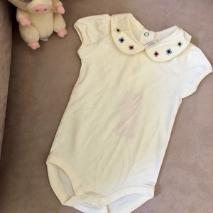 Gymboree One Piece Floral Detail 6-12 Months NWOT